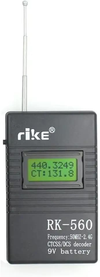 Portable UHF 400-470MHz / VHF 136-174MHz Frequency Counter CTCSS/DCS Radio Testing Meter with 9V Battery