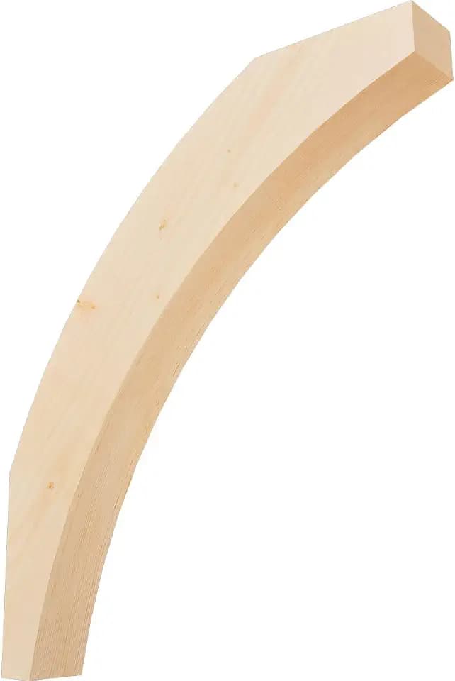 Ekena Millwork BRC04X24X28THR00SDF 3 1/2"W x 24"D x 28"H Thorton Smooth Knee Brace, Douglas Fir
