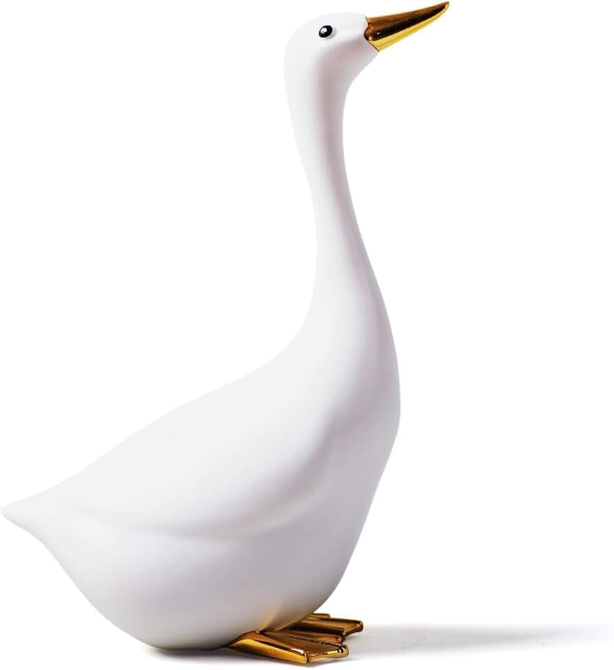 Duck Decor Figurine Animal Statue Modern Home Ornament 9.8 Inch