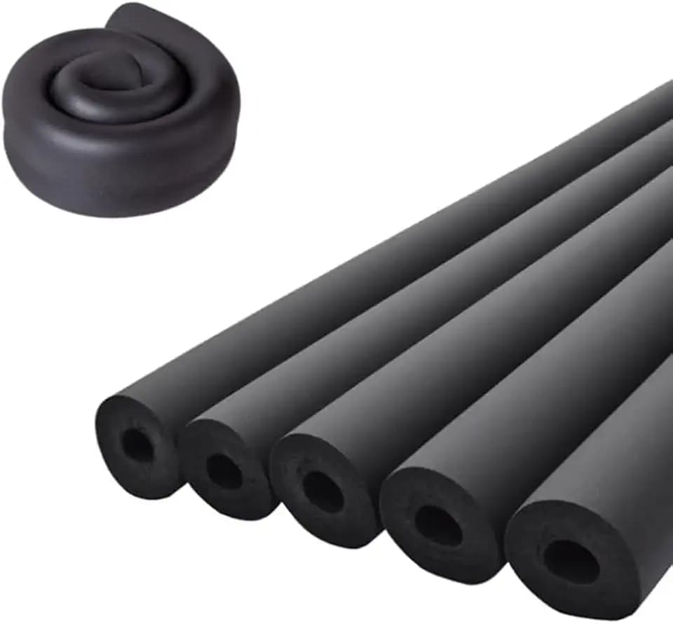 Pipe Insulation Foam Tube 1-1/2"ID*3/8" Foam Tubing Black Pipe Cover Heat Preservation for Outdoor Water Pipe Insulation,AC Unit, Guitar Stands, Exercise Machine Handle and Roof Rack Etc