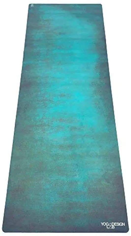 YOGA DESIGN LAB | The Combo Yoga Mat | 2-in-1 Mat+Towel | Eco Luxury | Ideal for Hot Yoga, Power, Bikram, Ashtanga, Sweat | Studio Quality | Includes Carrying Strap!