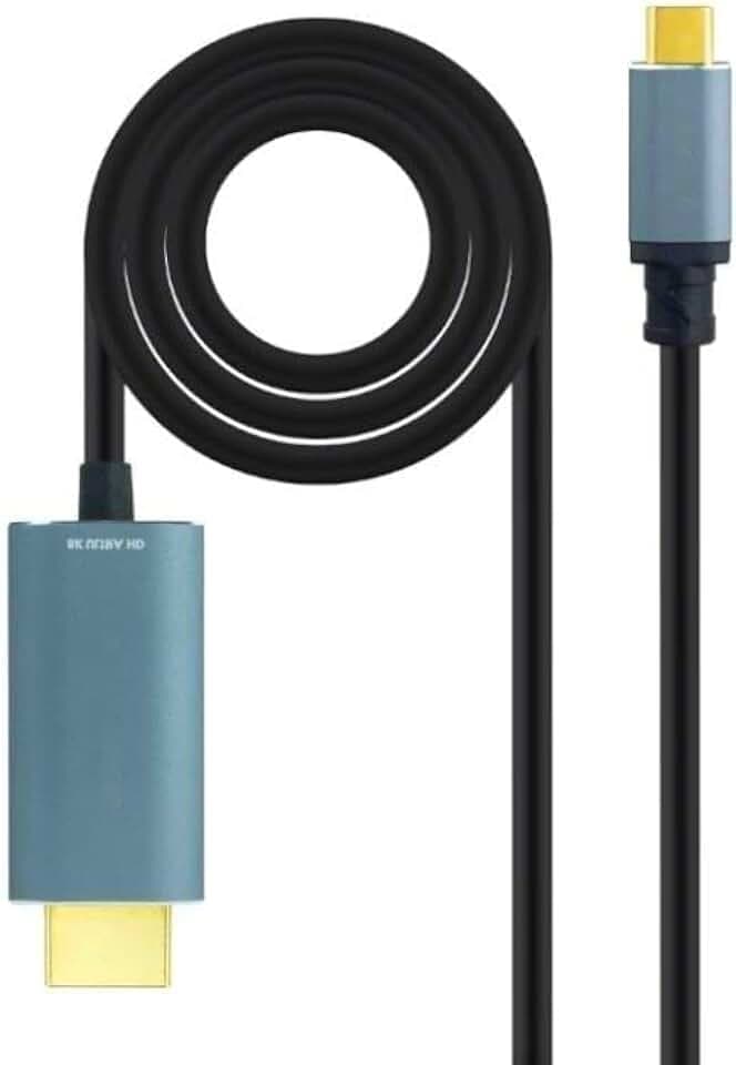 USB-C Stecker auf HDMho 8K @ 60Hz Konverterkabel, Länge 1,8 m, flexibles Material. Entwickelt für: High-Definition-Videoübertragung.