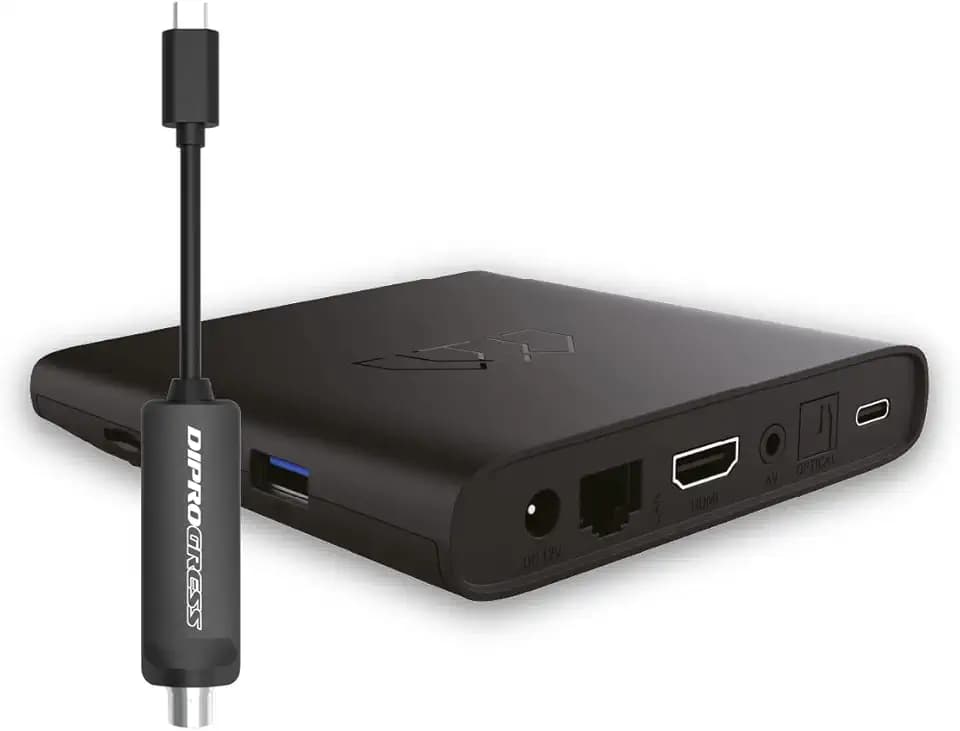 Decoder SMART Android TV Google DVB-T2 - DIPROGRESS DPATV2