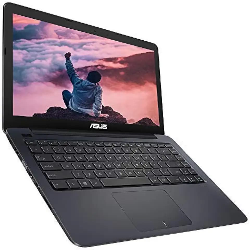 ASUS E402Y 14 Zoll HD Laptop mit Microsoft Office 365 (AMD E2-7015 Prozessor, 4 GB DDR3 RAM, 64 GB eMMC, Windows 10 S, Amazon Exclusive)