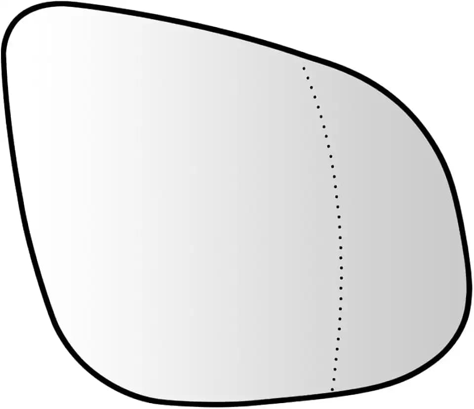 SENZEAL Spiegelglas Beifahrerseite Beheizbar mit Trägerplatte für Renault Kangoo II 2013-2021 Außenspiegel Glas Ersatz Rechts