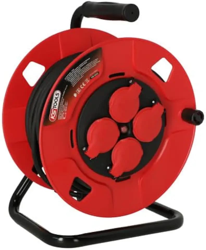 KS Tools 150.4223 ENROULEUR ÉLECTRIQUE auf Kabeltrommel, 3 x 1,5