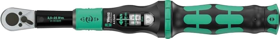 Wera 05075691001 Click-Torque Lock A 6 Drehmomentschlüssel, einstellbar, Torque Lock Funktion, Umschaltknarre, Rechtsanzug, 2,5-25 Nm, 1/4" x 2,5-25 Nm