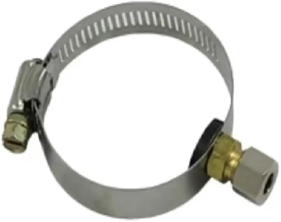 IPW Industries Inc. | Adjustable Sink Drain Saddle Valve (VV-DSI000) for Reverse Osmosis Water Filter System - 1/4" Steel Compression Brass Fittings