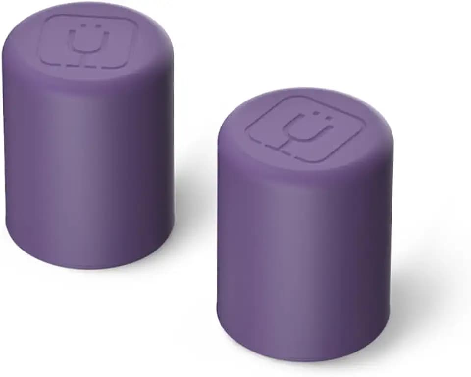 BrüMate Magnetic Straw Caps | Silicone Straw Topper 2-pack | Dust & Dirt Resistant | Compatible with All Era and Resa Tumblers (Dark Aura)