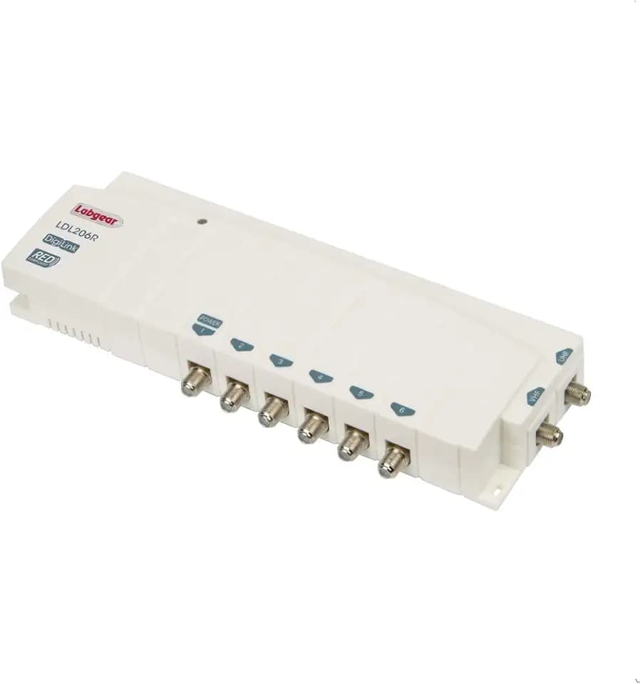 Labgear LDL206LP 6-Wege-FM/UHF-Eingänge, Fernbedienung