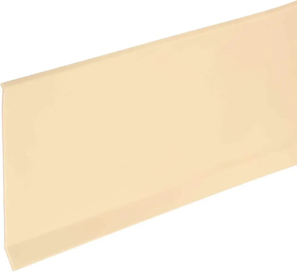 HARFINGTON 40ft x 4" Baseboard Trim Peel and Stick Wall Flexible Molding Trims, Self Adhesive PVC Cove Base Baseboards for Walls Corner, Beige