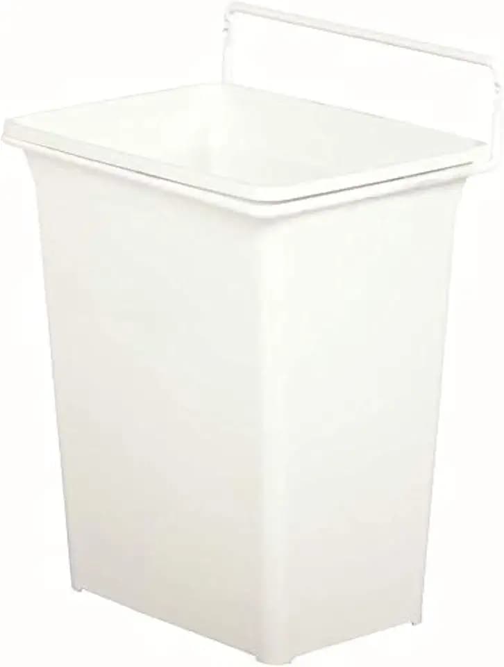 Knape & Vogt KV Door Mounted Waste Bin for Vanity 9qt White