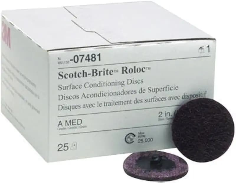 3M Scotch-Brite Roloc Surface Conditioning Disc, TR 07481, 2" x NH AMED, 50 per Case