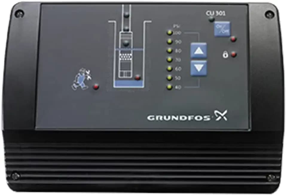 Grundfos CU301 Control Box for SQE Constant Pressure Well Pumps, 1/3–1.5 HP, 115/230V, 1 Phase – Transducer Not Included, 96436754-V07