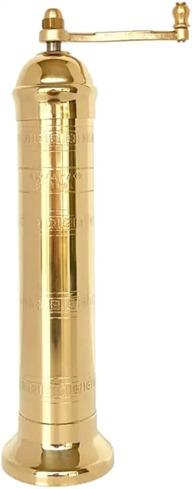 Alexander Home Original Greek Salt Mill, 9-Inch Brass – European Manual Salt Grinder Refillable