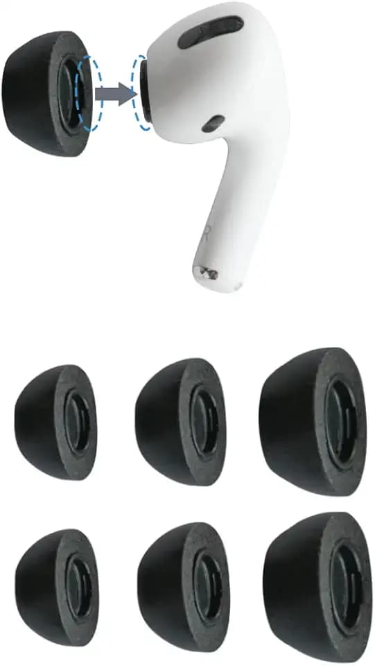 Comply Premium Schaumstoff-Ohrpassstücke, kompatibel mit AirPods Pro,, alle Größen, 3 Paar
