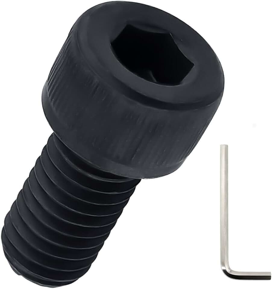 1/4-20 x 3/4" Socket Head Cap Screws (30 pcs), 304 Stainless Steel 18/8, Black Finish, Home Entertainment Furniture Screws, Fayeploo (with Hex Spanner)