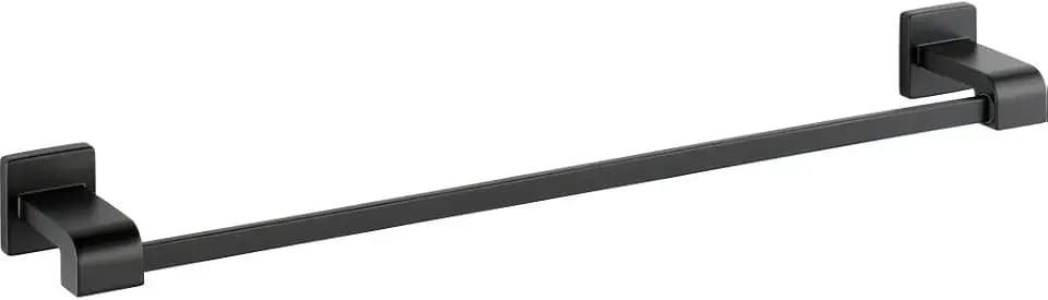 Delta Towel Rack | 24 Inch Matte Black Towel Bar for Bathroom, Kitchen | Ara Accessories