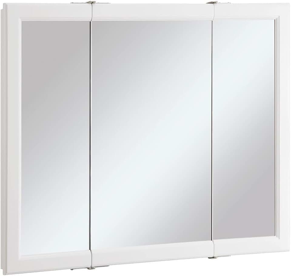 Design House Wyndham Tri-View Medicine Cabinet, 36", White