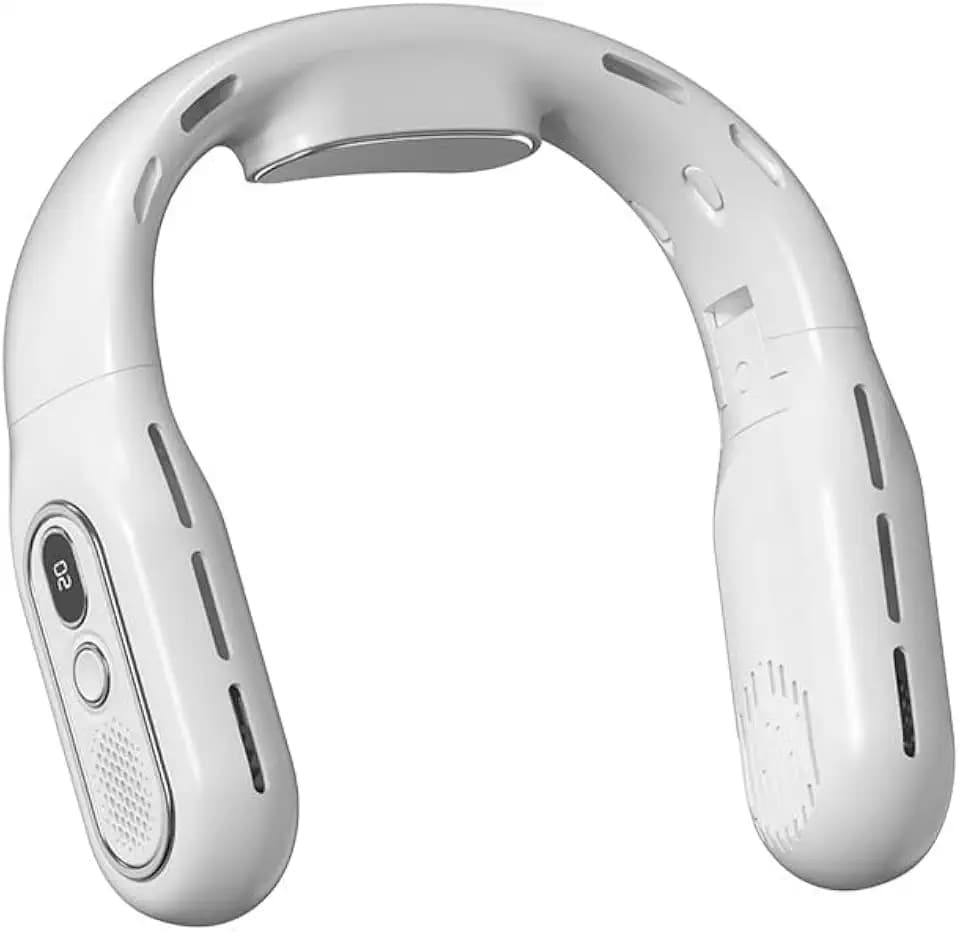 Portable Neck Fan, White