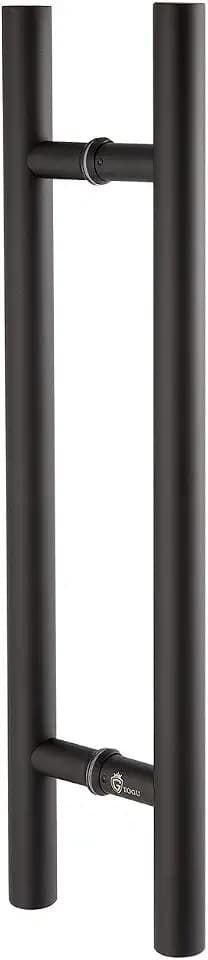 TOGU TG-6012 48-Inch Double-Sided Push Pull Door Handle, Matte Black SUS304 Stainless Steel Ladder Pull, Heavy-Duty for Commercial Glass, Residential Wood Barn & Metal Doors (1200 * 32mm)