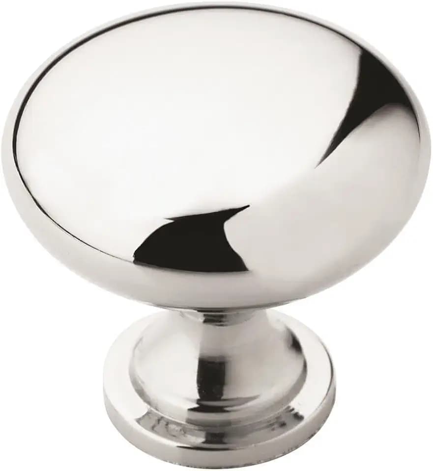 Amerock 25 Pack 1-1/4" Round Edona Polished Chrome Cabinet Knob