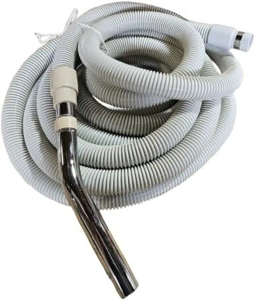 30 ft Beam Compatible Central Vacuum Hose - Lightweight Crush-Proof Design | Perfect Replacement for Older Beam & Compatible Systems | Standard 1.5" Inlet Fit (30 Feet)