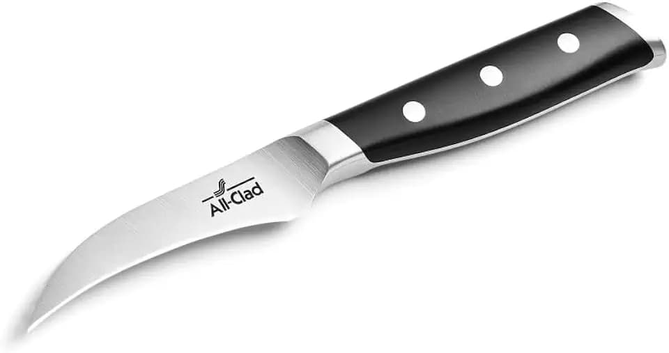 All-Clad Forged German Stainless Steel Curved Paring Knife, 3 inch