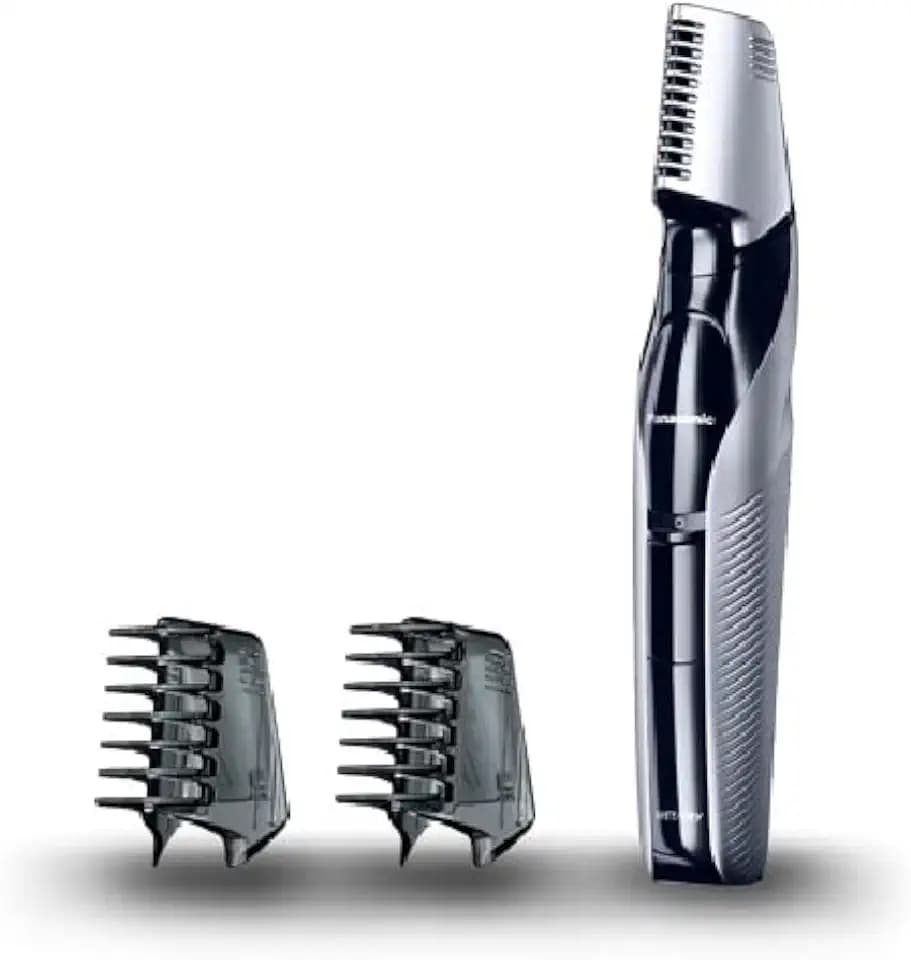Panasonic Body-Trimmer ER-GK60 mit 3 Aufsätzen, Elektro-Rasierer für Herren, hautschonende Nass- und Trockenrasur, Haarschneider für Kopf & Körper