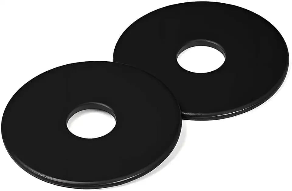1/2 x 2'' (20 Pack) Black Oxide Stainless Steel Fender Washers, 2'' OD, (18-8) 304 Stainless Steel Metal Repair Washers for Screws and Bolts