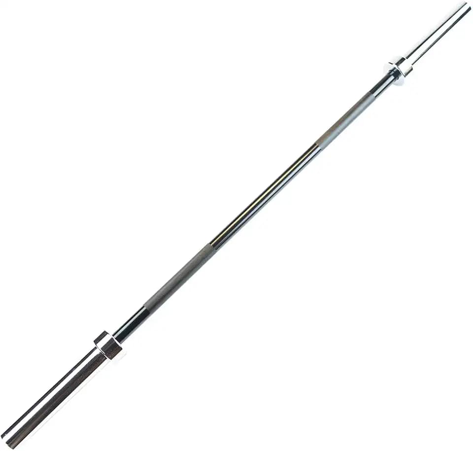 Body-Solid (OB60B) Alloy Steel Olympic Bar - 5ft, 30lb Barbell Straight Bar for Weightlifting, and Barra Olimpica Workouts, 600lbs Weights Capacity (Midnight Black)