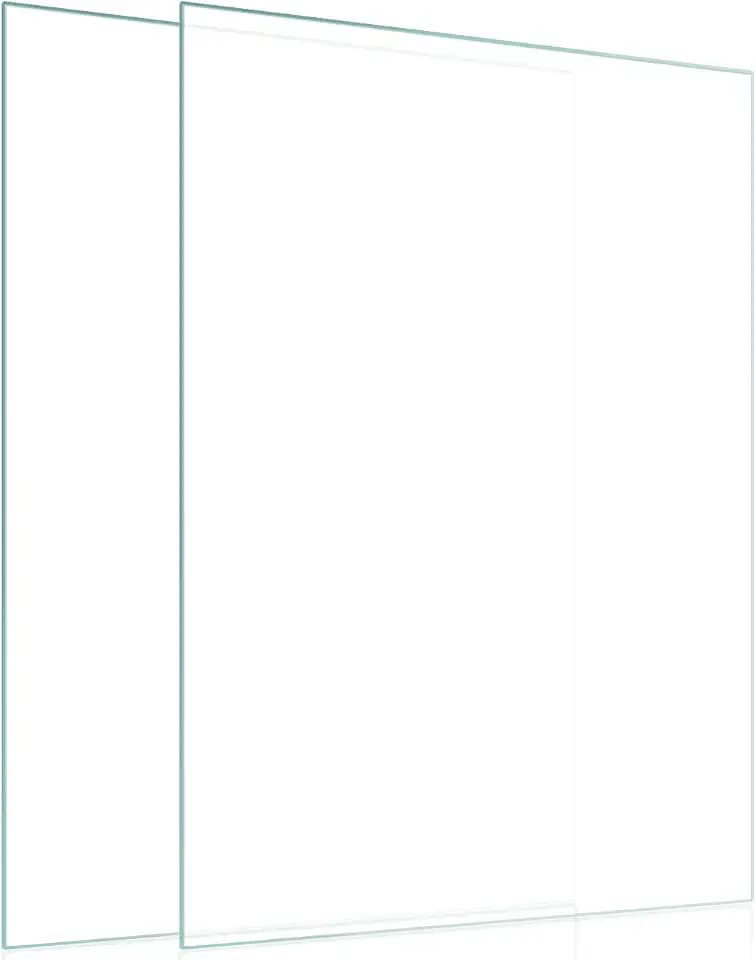 Egofine 8.5x11 Heat-Strengthened Glass Replacement for Picture Frame (Crystal Clear, 2 Pack), Replacement Glass for 8.5 by 11 Photo Frame