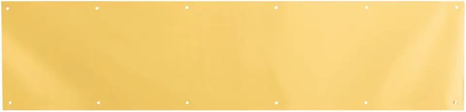 Prime-Line 8 x 34" Aluminum Kick Plate, Brite Brass (Single Pack)