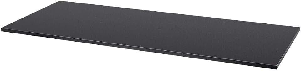 Monoprice Table Top 6 Feet Wide - Black Custom Sized for Sit-Stand Height Adjustable Riser Desk - Workstream Collection