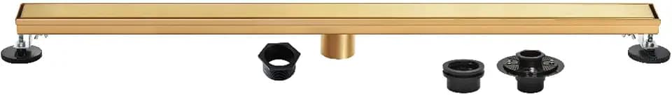 Kingston BSFK6027 Stainless Steel Linear Shower Drain, Brushed Brass