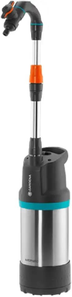 Gardena 01766-61 Regenfasspumpe 4700/2 inox automatic, Silber;schwarz;türkis;orange;
