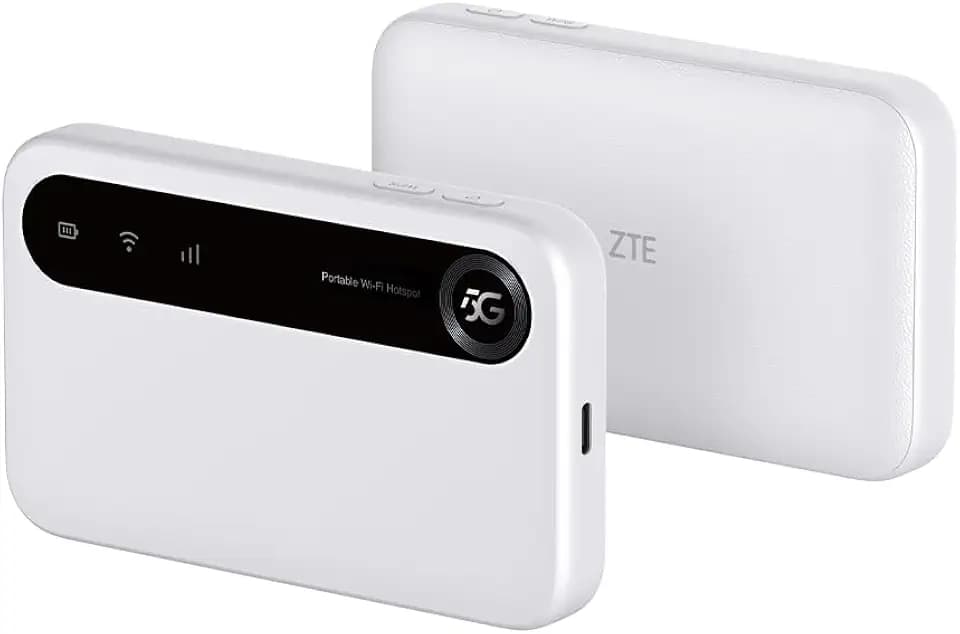 ZTE U50, tragbarer WLAN-Zugangspunkt 5G mit SIM-Steckplatz, entsperrter SIM-Steckplatz, kostengünstig für 32 Heim-/Geschäftsgeräte, 5G und 4G+, AX1800 WiFi 6, bis zu 32 Geräte