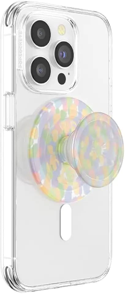 PopSockets Handy-Grip für MagSafe, Magnetischer Halter, Handyständer, Cute - Rainbow Glass