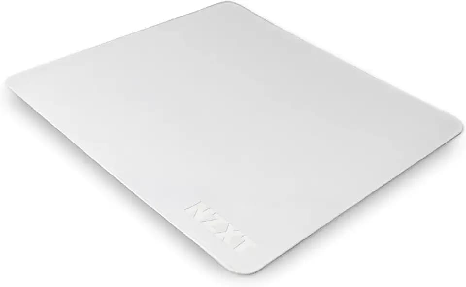 NZXT Mouse Pad MMP400 - MM-SMSSP-WW - 410MM X 350MM - Stain Resistant Coating - Low-Friction Surface - Soft and Smooth Surface - Non-Slip Rubber Base - White