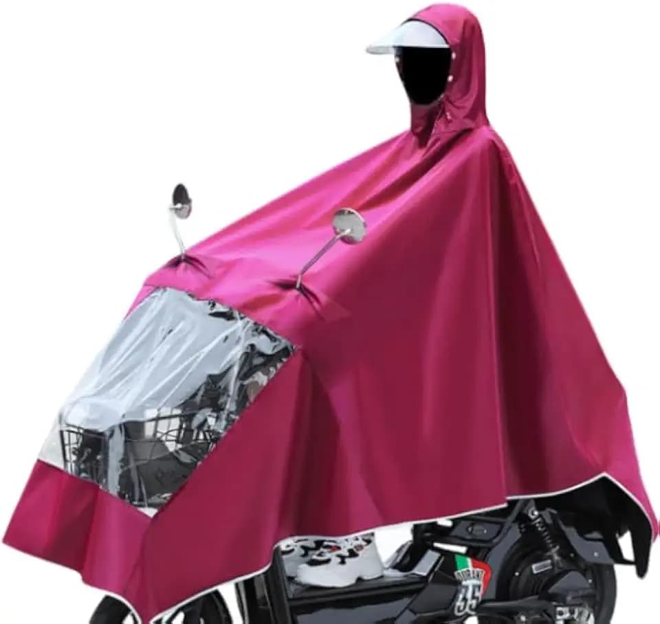 Regencape für Herren und Damen, mit Kapuze, winddicht, für Mobilität, Roller
