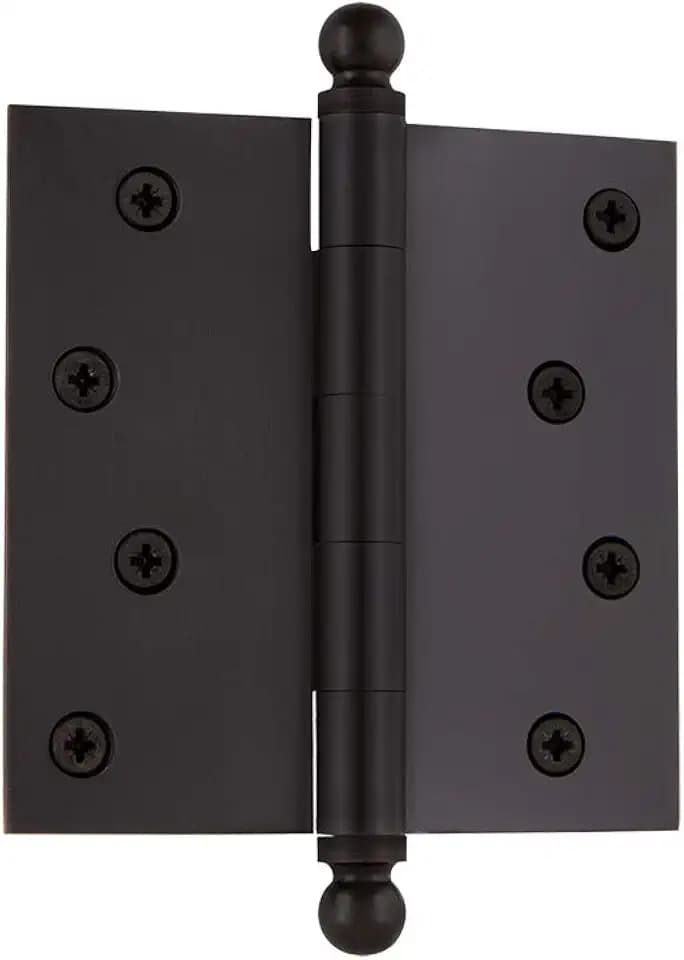 Nostalgic Warehouse Ball-Tip Residential Door Hinge with Square Corners