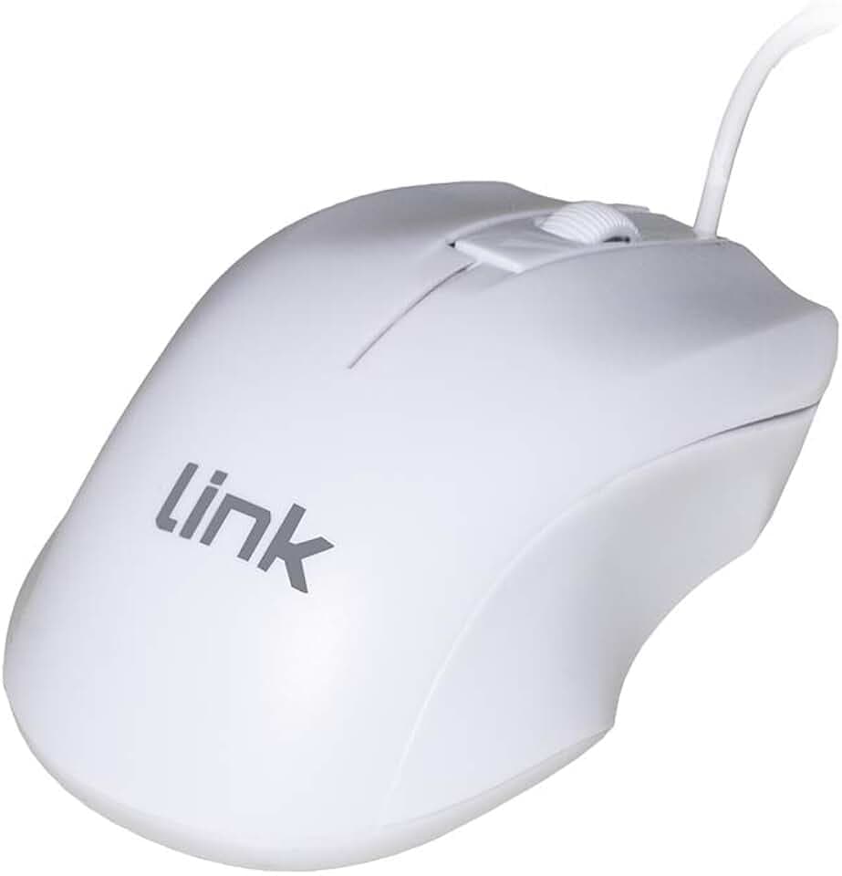 LINK LKMOS11 Maus USB Farbe Weiß