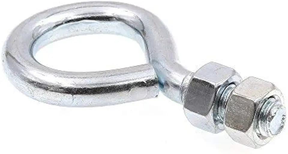 Prime-Line 9066782 Eye Bolts With Nuts, 3/8 In.-16 X 2-1/2 In., Zinc Plated Steel (20 Pack)