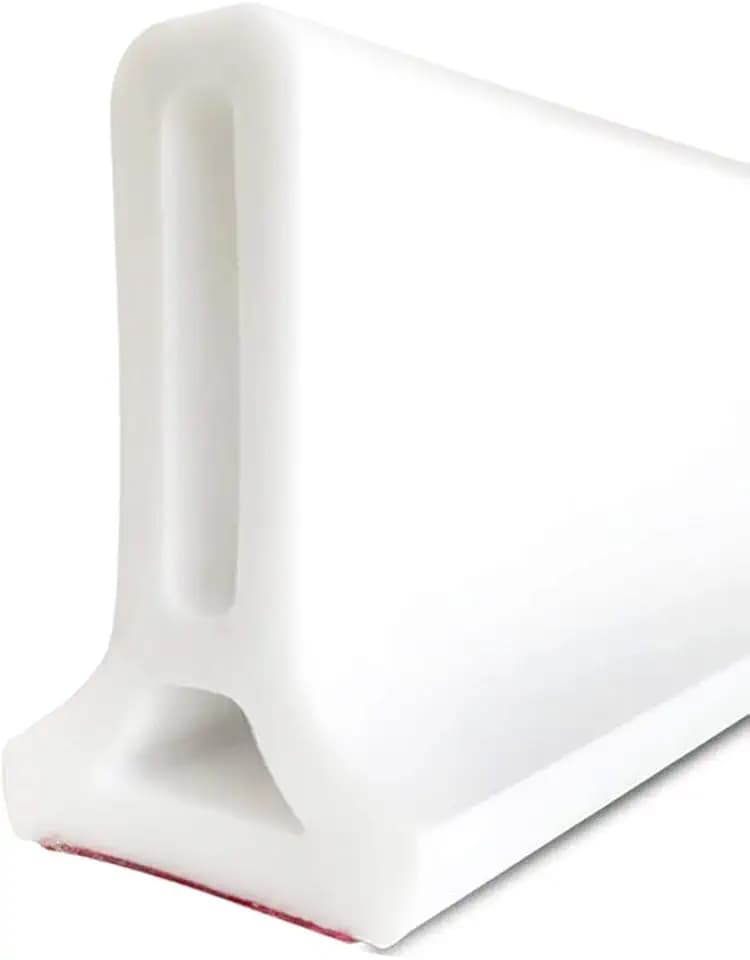 Duzzy 39 Inch Collapsible Shower Water Dam Shower Stopper Barrier and Retention System and Keeps Water Inside Threshold Dry and Wet Separation Suitable for Bathroom and Kitchen