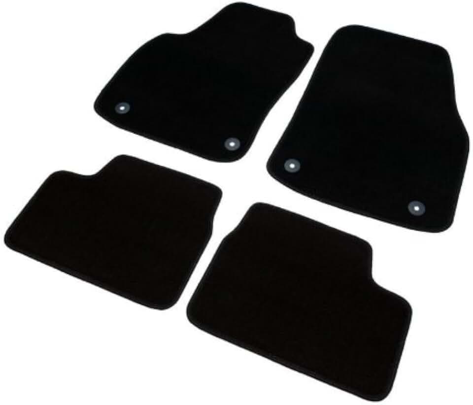 RAU, AMCAS0145, Individuelle Passform Fussmatten, mit Mattenhalter vorne, Schwarz