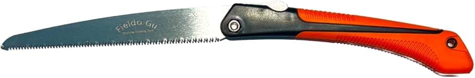 Pruning Folding Saw 9" - 9 TPI with SK-85 Japanese Standard Steel Blade for Wood Cutting, Tree Trimming, and Camping.