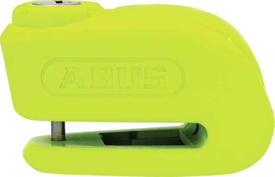 ABUS Bremsscheibenschloss 365 Trigger Alarm 2.0 - Motorradschloss mit Alarmfunktion - zur Absicherung von leichten Motorrädern und Motorrollern - mit 5 mm starkem Schließbolzen - gelb