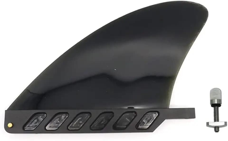 4.6" Soft Surf Fin Orange&Black for Surf Boards, SUP Paddleboards or Water SUP with No Tool fin Screw