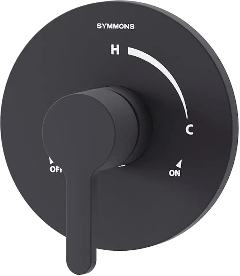 Symmons Solarity Single Handle Shower Valve Trim Kit, Matte Black