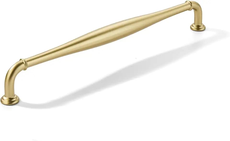 khtumeware 1 Pack 12inch(305mm) Hole Center Appliance Pulls Champagne Bronze Cabinet Pulls Solid Heavy-Duty Honey Bronze Tradition Handles Hardware for Bathroom Dressers Pull cabinets